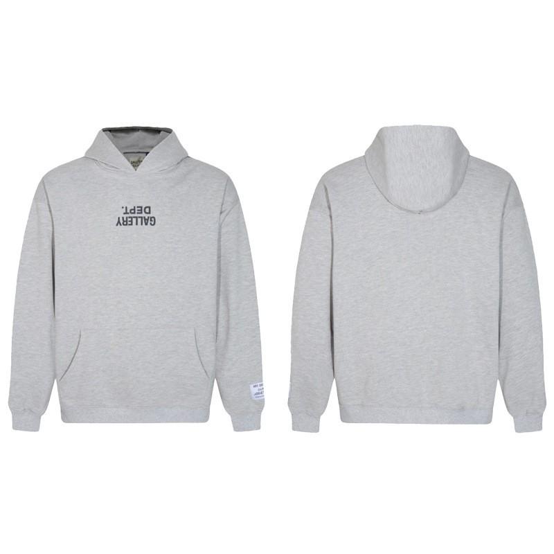 Graffiti Letter Print Hooded Sweatshirt Jacket Men Loose Fit Streetwear Long Sleeve Cotton Pullover
