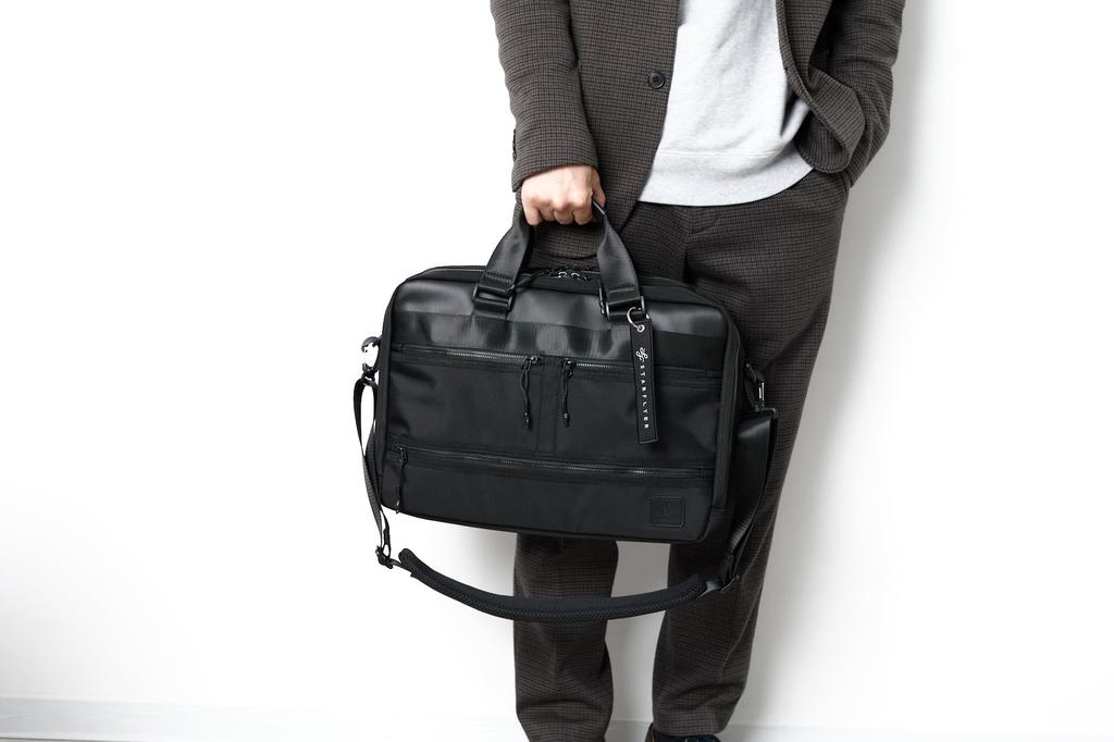 Sonne 2-Way Briefcase, Men's, Black, SO-SOSF001-BK