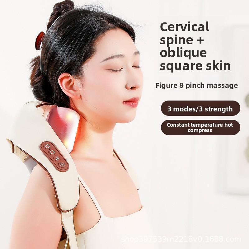 Shoulder and Neck Trapezius Massager Multifunctional Massage Shawl Household Human Shoulder Kneading Cervical Spine Instrument