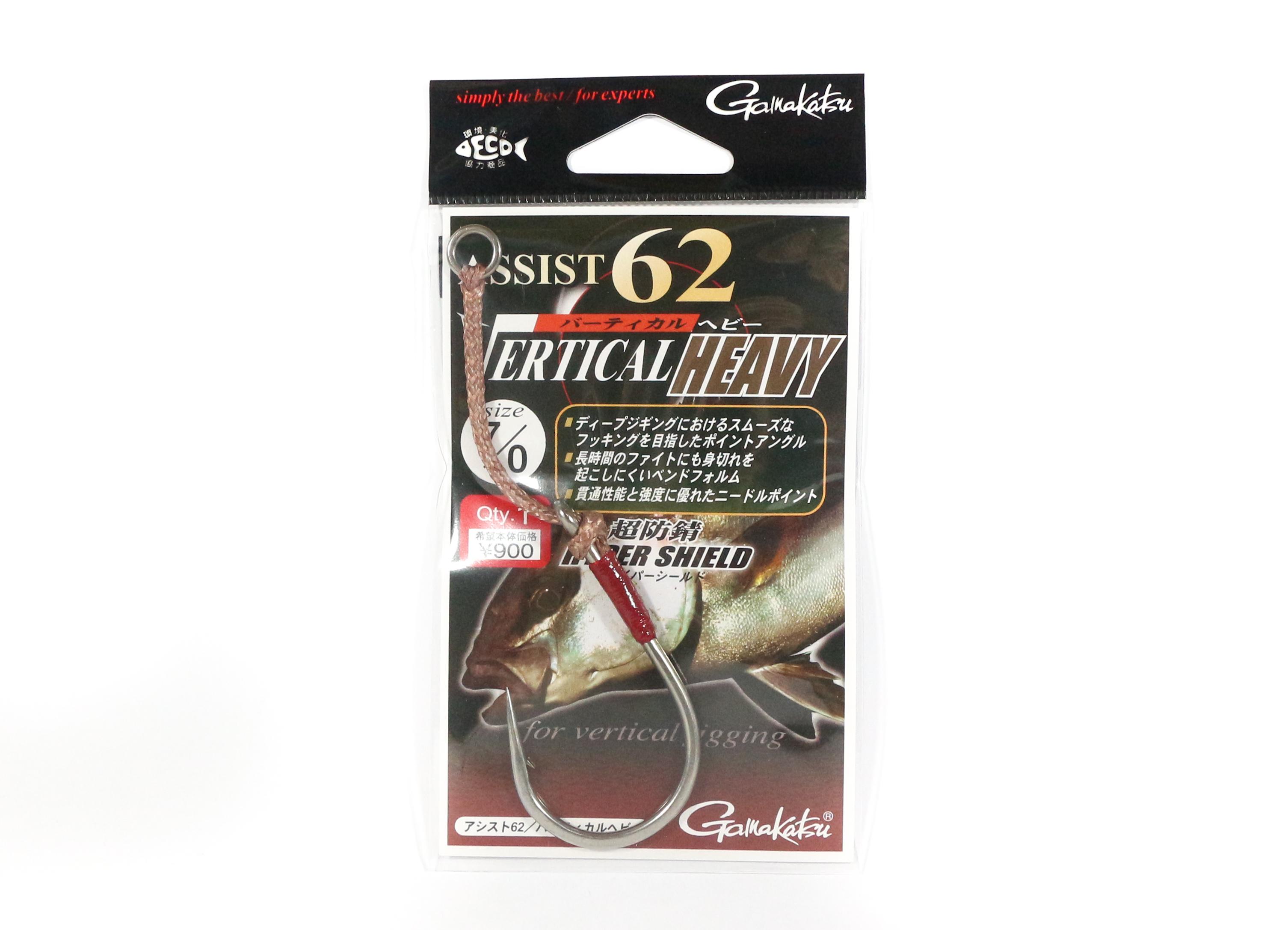 

Sale Gamakatsu Assist 62 Vertical Heavy Jigging Hook Size 7/0 (8942)