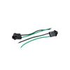 ACROPIX Car T10 Brake Signal Light Bulb Wire Harness Socket Connector Adapter Black 2pcs