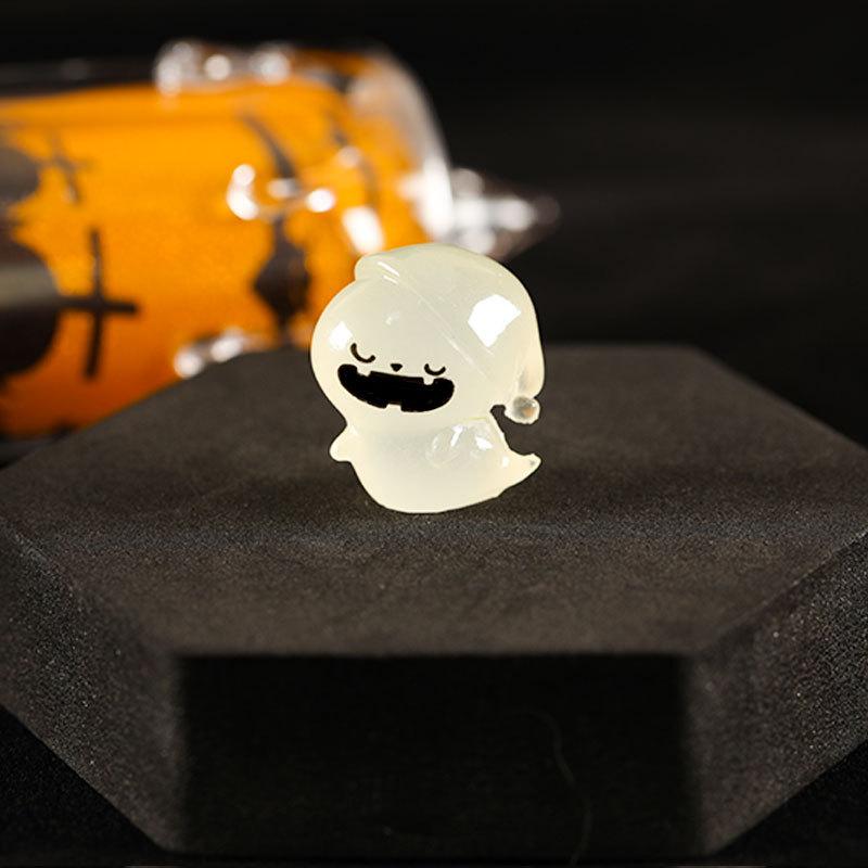 Micro Landscape Luminous Halloween Creative Cute Ghost Devil Pumpkin Ornament DIY Accessories Resin Small Ornament