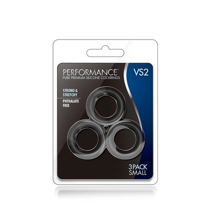 Cockring - Blush-Performance - VS2 - Silicone Premium - Noir - Petit