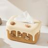 Cream Style Paper Towel Holder Plastic Napkin Storage Case Nordic Paper Towel Dispenser  Household