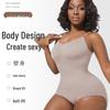 Plus Size Women's Body Shaper: Tummy Control, Waist Cincher, Hip Lift, European & American Style, One-Piece