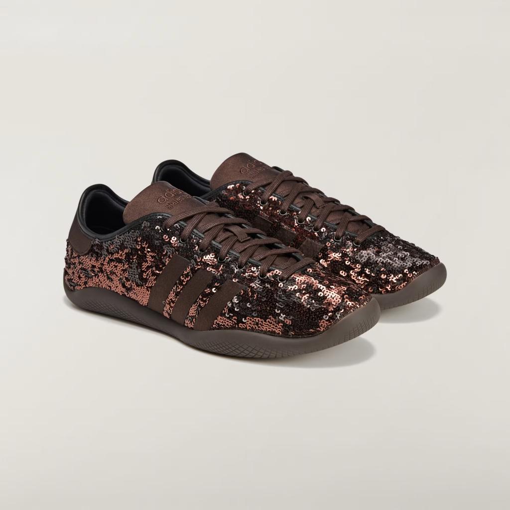KH8798 Wales Bonner adidas Originals Karintha Low Sequin Dark Brown (Men's)