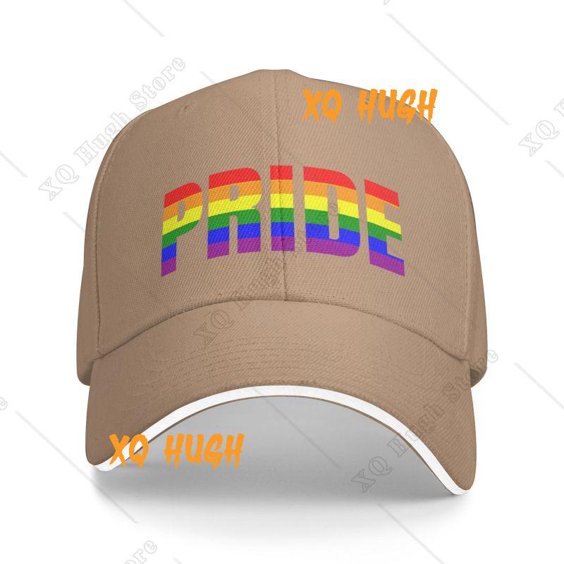 Personalisierte Gay Pride Baseballkappe Outdoor Herren Damen Verstellbar Regenbogen LGBT Papa Hut Herbst