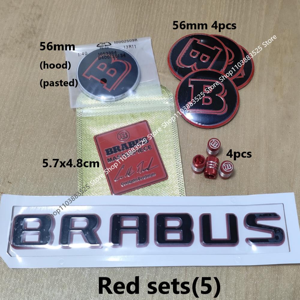 Modify Accessories B logo for Brabus hubcap sticker Tire Valve Caps W253 W204 W205 W213 W176 W246 W212 W251 W166 X156 X204 G63
