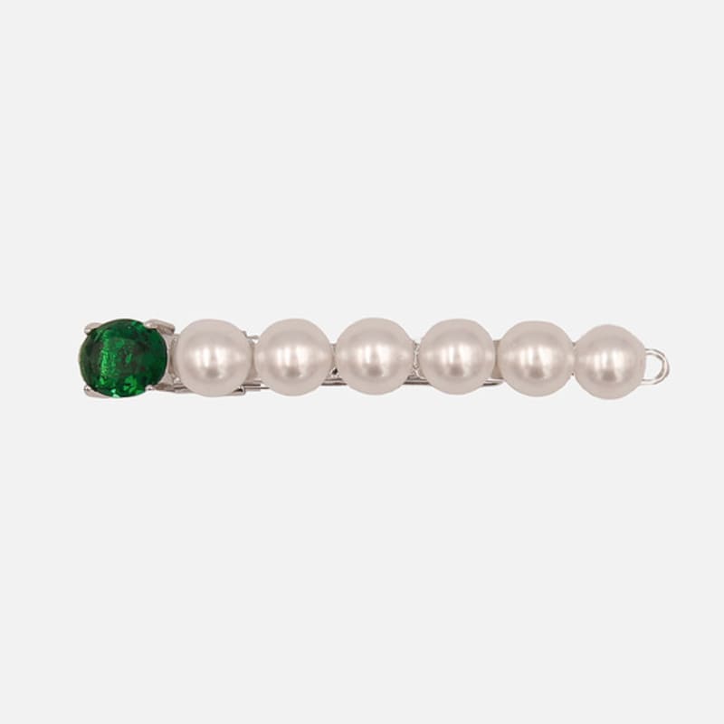

J.Lauren Green Cubic Point Pearl Hair Pin H01345 single type