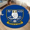 Sheffield Wednesday Voetbalclub Ronde Vloerkleed, Tapijt voor Woonkamer Slaapkamer Bank Speelkamer Decoratie, Antislip Vloermat