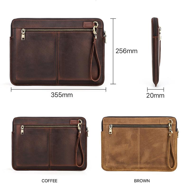 Genuine Leather Protective Case for MacBook Air 13.3 - Apple Laptop Handbag