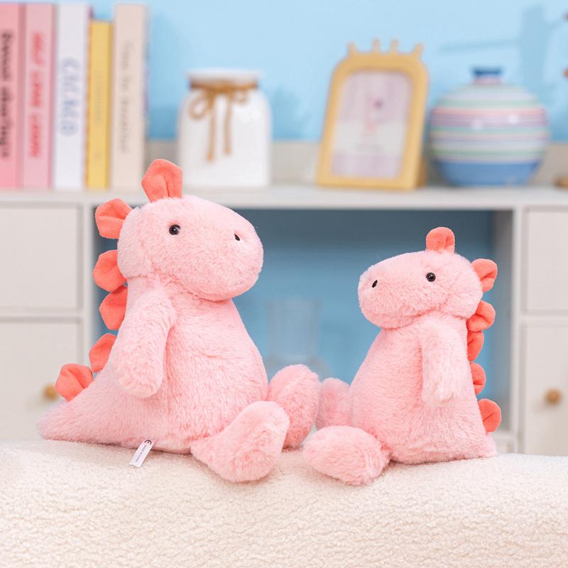 Dinosauro Rosa Giocattoli Morbidi di Peluche Carini Peluche Ripieni Animali Dino Cuscino da Abbraccio Compagno per Dormire Bambole Regali Per Principesse