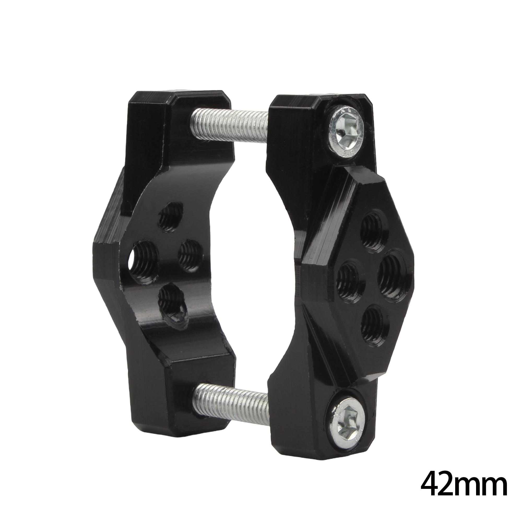 Universal 32-54mm Motorcycle Handlebar Clamp Bumper Mount Bracket For Spotlight Turn Lights Motorbike Modification Accessories 42mm