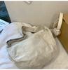 Lightweight Corduroy Bag Women's Solid Color Shoulder Bag Men Travel Crossbody Bag