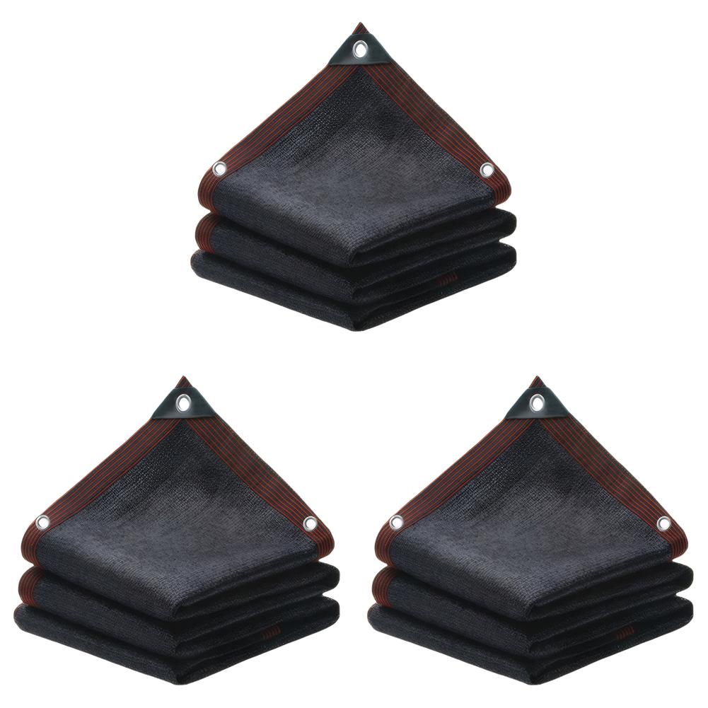 

50% черная ткань с люверсами, солнцезащитная сетка, брезент, чехол для растений (2M)