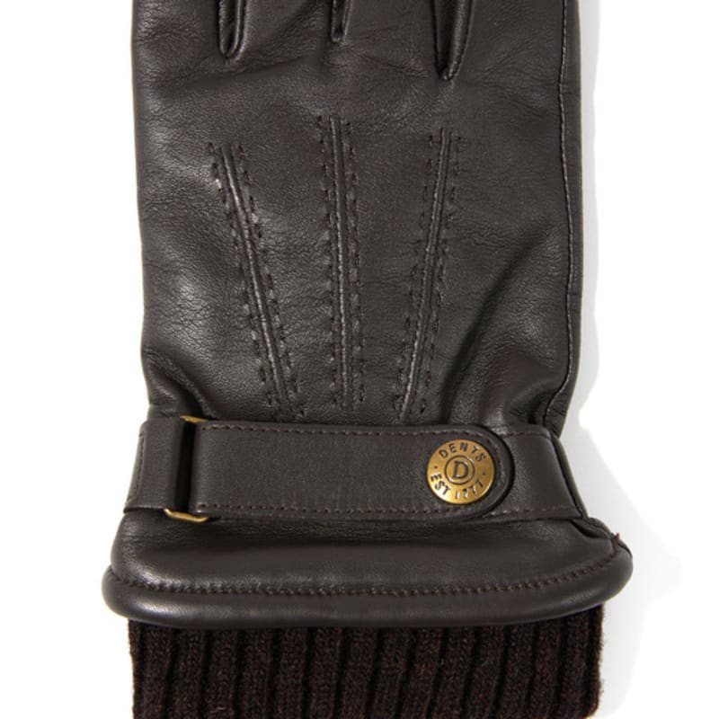 DENTS Henry Touchscreen Men's Leather Gloves - Brown