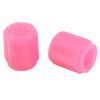 4Pcs Tire Valve Dark Fluorescent Luminous New Pink