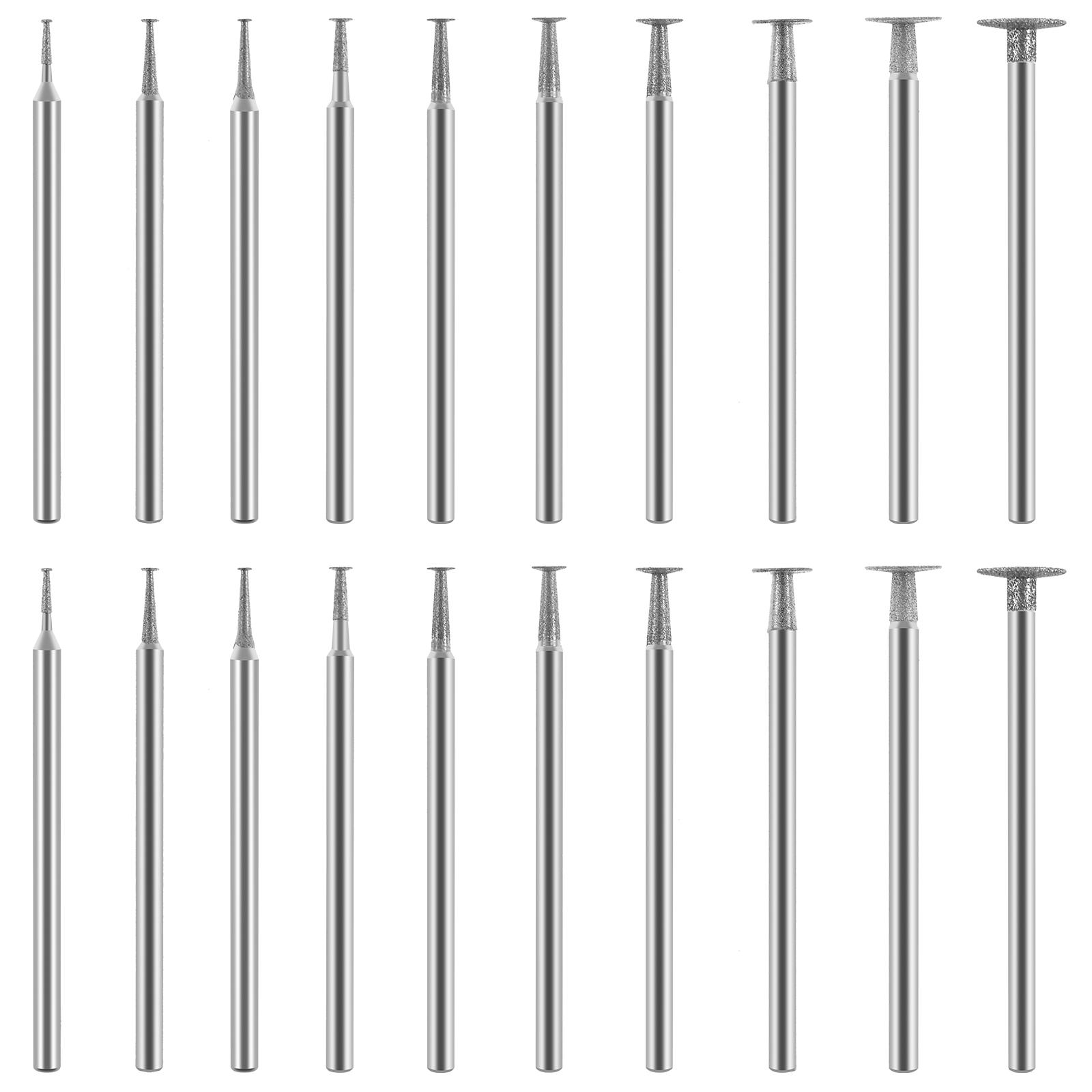 

Diamond Drill Grinding Bit Set Versatile Compatible Stone Carving Rotary Tools Solid Rotary Tools Accessories Polishing Kits