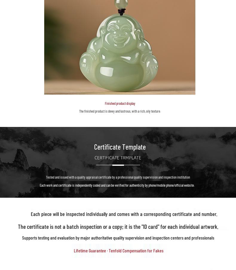 Natural Hetian Jade Guanyin & Buddha Couple Pendants – Clear Water Big Belly Bodhisattva Design.