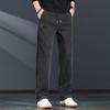 Herren locker gerade weit geschnitten Patchwork Seitenstreifen Jeans