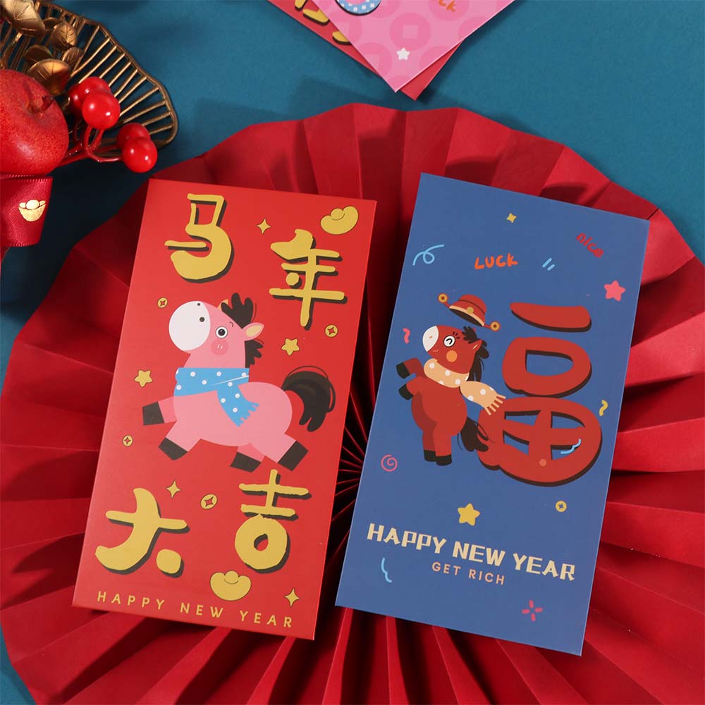 Traditional Horse Year Red Envelope Carton Spring Festival Envelope  Spring Festival