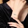 Women 925 Sterling Silver Bracelet Natural Jadeite Gourd Bangle New Chinese Style Jewelry