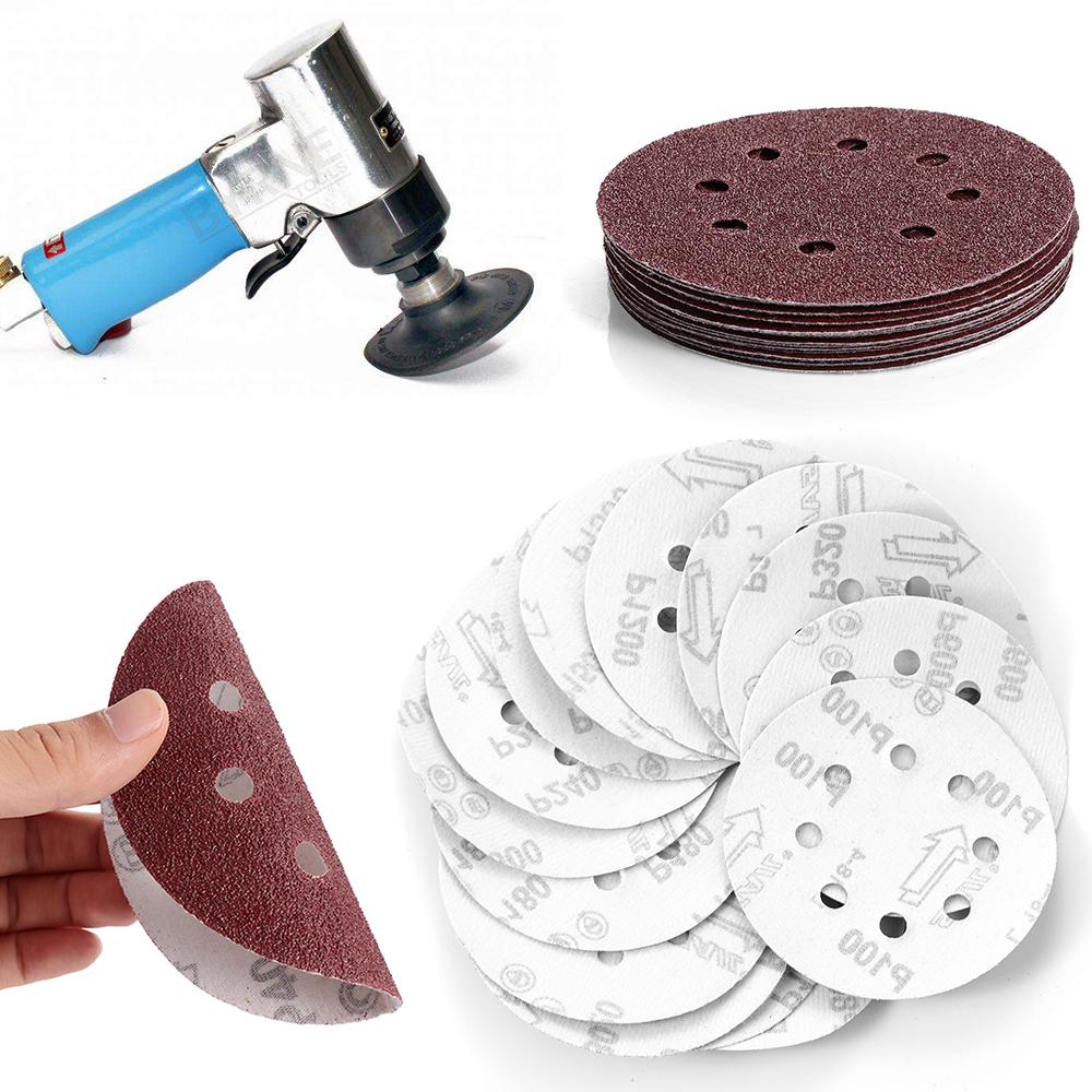 125 Mm Gancho Y Bucle Lijadora Abrasiva Discos DA Almohadillas De