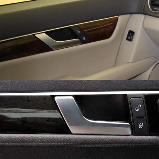 Left Driver Side Matte Ide Door Handle Kit For Repair Mercedes C250 C300 W204