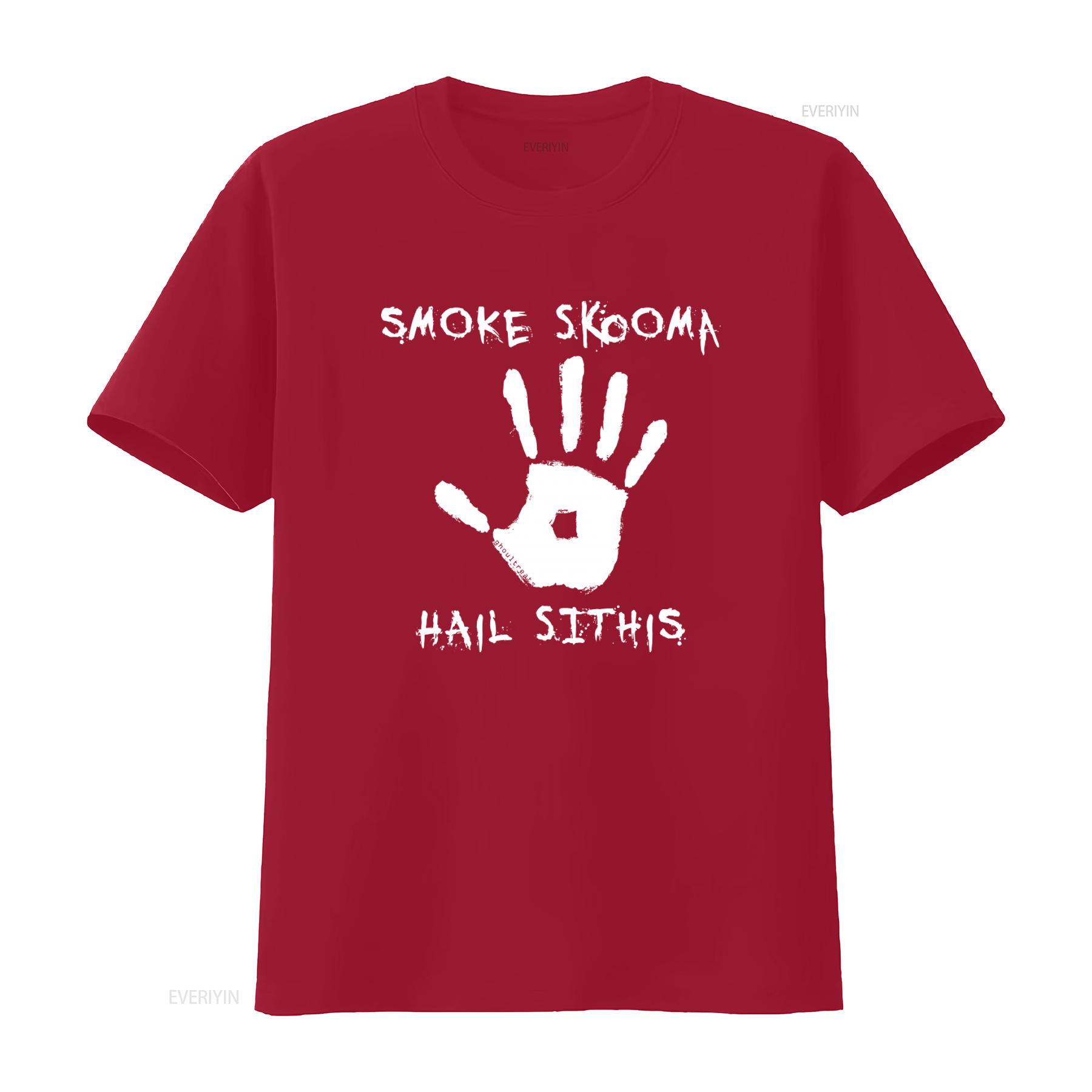 

Smoke Skooma Hail Sithis Handprint Design Gamer T Shirt Best Seller for Online Gaming Fans vintage Washed Stylish graphic S