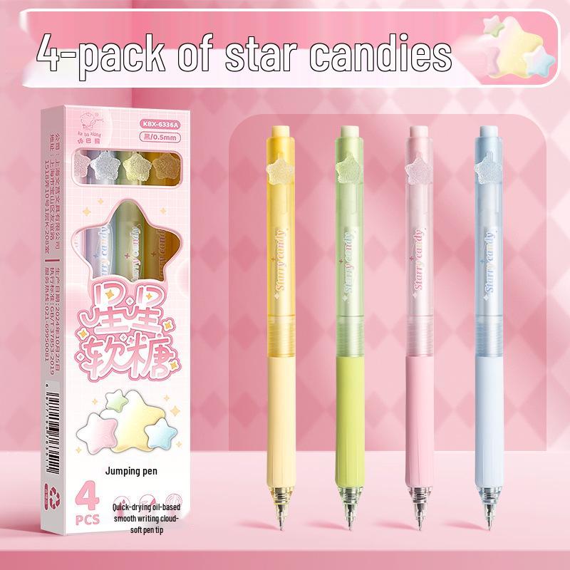 

Ручка гелевая Kaba Bear Dopamine Bouncing - Милые цвета макарон, Быстросохнущая, Большая емкость, Набор в коробке 0.5mm