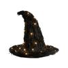 Hanging Witch Hat Decoration with Integrated LED Lights for Indoor and Outdoor Use Halloween Party Prop and Themed Event Accessory