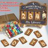 Wooden Material Books Counter Sign Hanging Decor Table Decor Wooden Reading Trackers Books Read Counter For Book Lovers