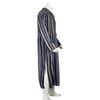 Men Traditional Robe Style Loose Striped Long Sleeve Muslim Abaya Thobe Retro Chinese Taoist Gown, Oversized Soft Casual Ethnic Daily Streetwear Men