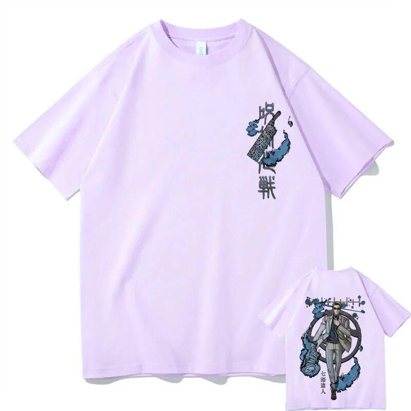 Japanese Anime Jujutsu Kaisen Nanami Kento Graphic Tshirt Unisex Vintage Manga T-shirt Short Sleeve Unisex Hip Hop Oversized Tees