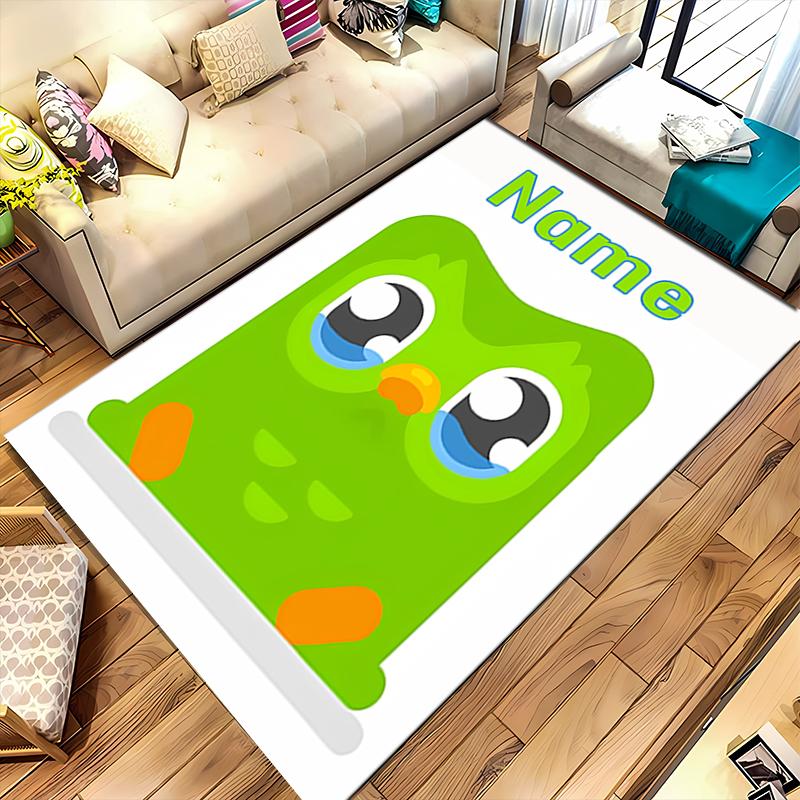 Custom personalization Duolingo Area Rug - Perfect For Kitchen, Bathroom,Laundry Room Decor Large Size Available,Gift All Seasons