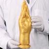 Gold Silikon Faust Anal Dilator Fisting Vibrator Riesiger Dildo Anal Plug Realistischer Schwanz Sexspielzeug BDSM Strap on Cock