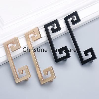 Modern Simple Zinc Alloy Handle, New Chinese Furniture Hardware Cabinet Drawer Wardrobe Door Handle