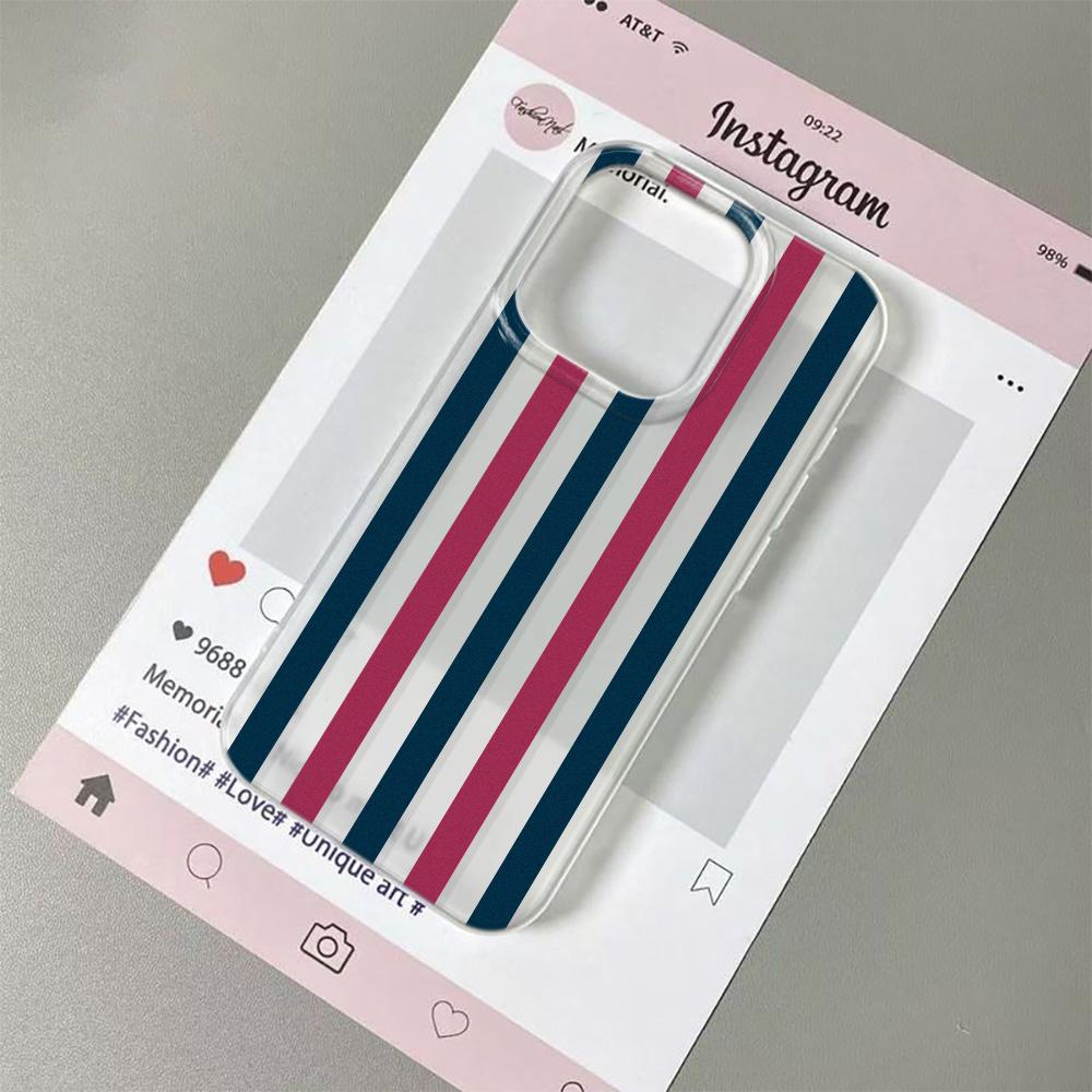 

Чехол для телефона с разноцветными вертикальными полосками для IPhone 11 13 14 Plus 15 12 Pro Case 16 17 Pro Max 17 Air Case Ударопрочный Прозрачный Мягкий Чехол iphone 14