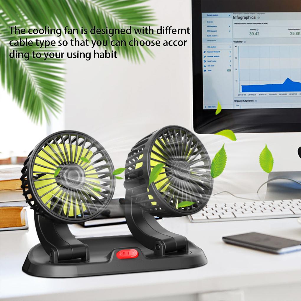 Příslušenství pro ventilátory chladiče pro automobily s dvojitou hlavou a vnitřními ventilátory na palubní desce