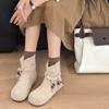 Autumn and Winter New Inner Height-increasing Short Boots Women's Versatile Retro Boots Casual Martin Boots Flat-heeled Thin Boots