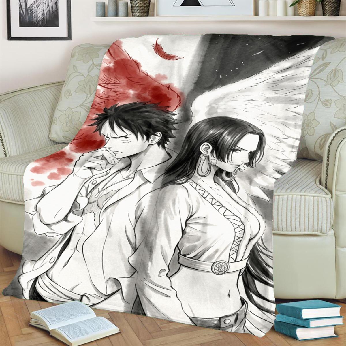 

Comfortable Flannel Blanket with ONE PIECE Print Warm for Bedrooms, Sofas, Beds, Chairs, Travel 75x90cm