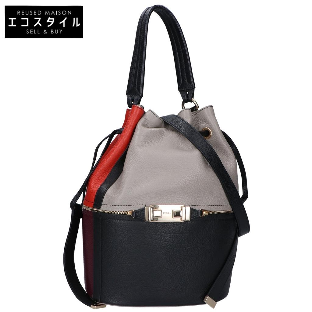 Furla Viva Drawstring 2WAY Handbag multicolorUsed