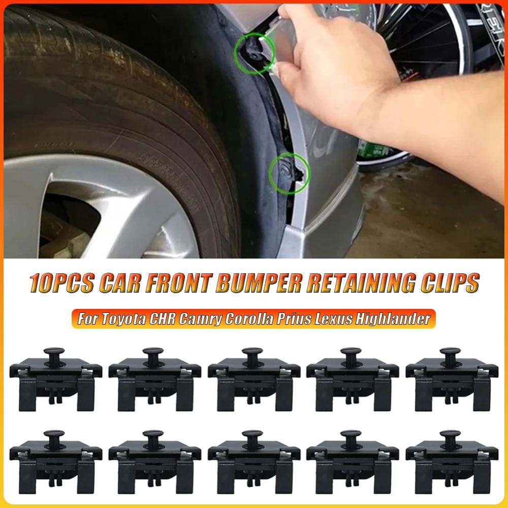 

10X Car Front Bumper Retaining Clips Fender Retainer Fasteners for Toyota Chr Camry Corolla Prius Lexus Highlander Reiz