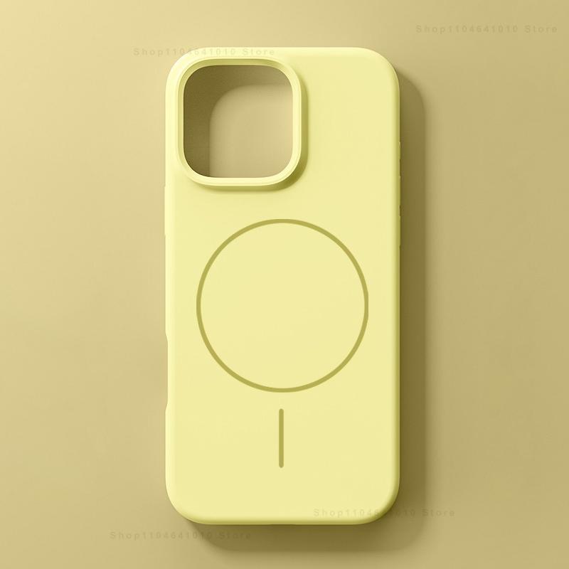 For Magsafe Magnetic Phone Case For iPhone 16 15 14 Plus 13 12 11 17 Pro Max Wireless Charging Liquid Silicone Skin Smooth Cover