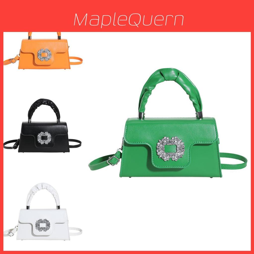 Trendy Pu Leather Square Handbag Candy Colors Stylish Street Fashion Bag