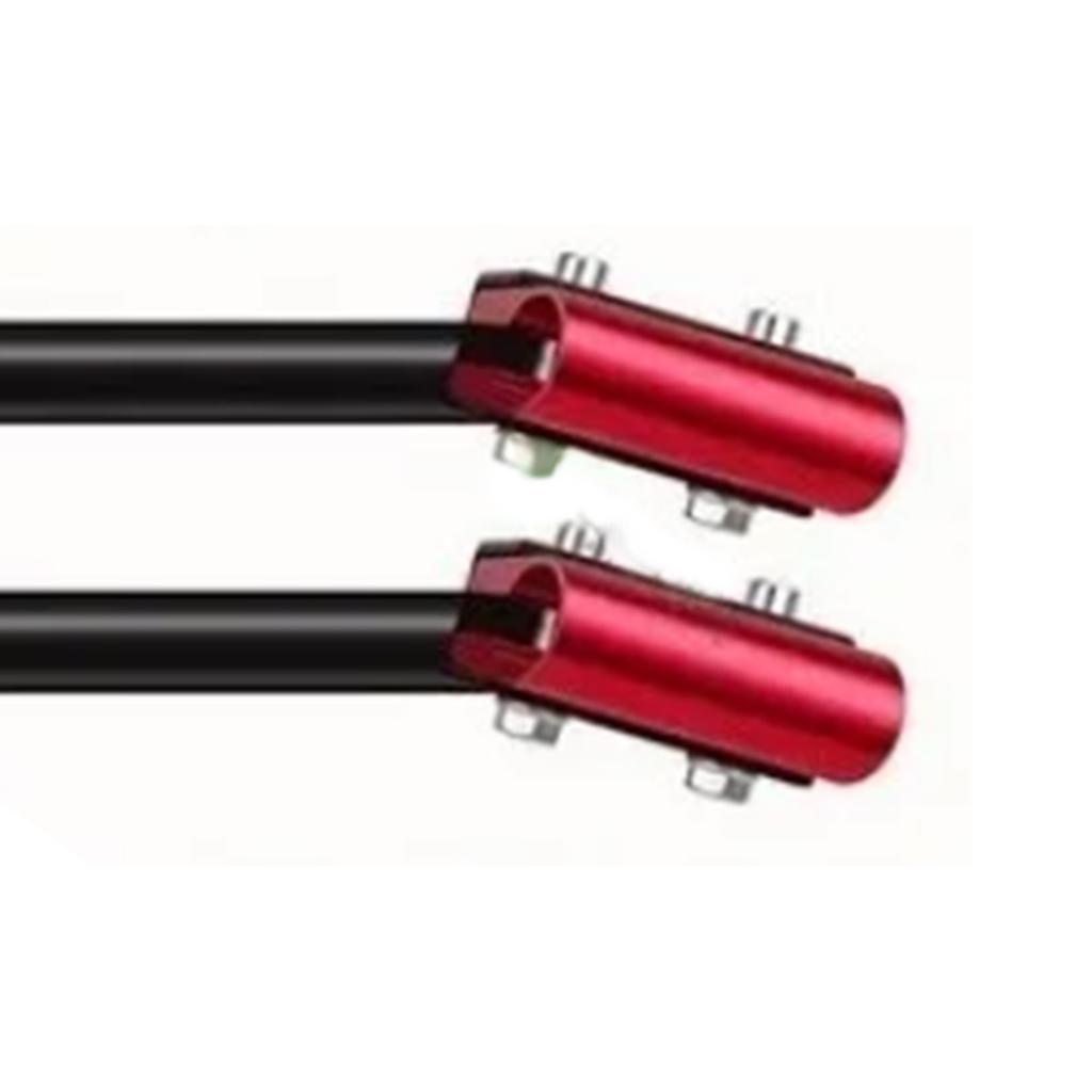 Motorcycle Handlebar Aluminium Alloy Easy Installation Handlebar Replacement Motorcycle Modification Parts Red