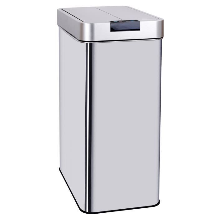 KITCHEN MOVE Poubelle Automatique SILVERLAKE - 70L - Inox Avec Cerclage