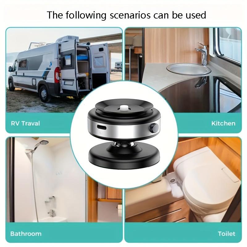 1pc Car Navigation Holder with 360° Rotation - Magnetic Phone Holder, Vacuum Suction, Stable for Driving, Kitchen, Fitness.