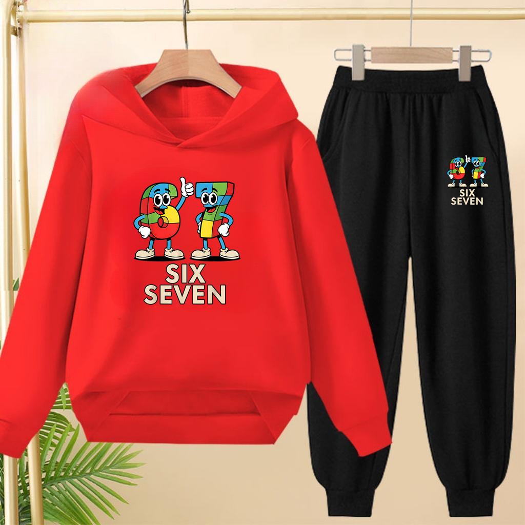 Set Autunnali e Invernali per Bambini e Bambine dai 3 ai 12 Anni, 67 Felpe Sportive Cartoni Animati, Pantaloni Lunghi e Affascinanti Pullover con Cappuccio