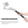 Universal Cabron Fiber Extension Rod 23.6cm with Universal 1 4 Screw for Camera Gimbal Stabilizer Phone Clamp Holder